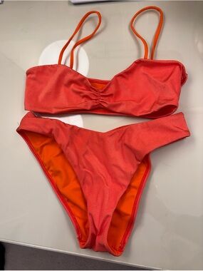 LA Hearts Orange Bikini
